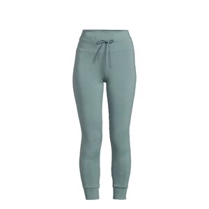Teal Drawstring Tie Leggings Size M.